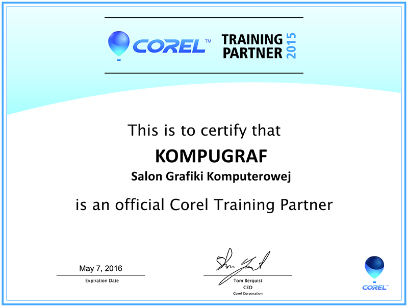 Corel training partner